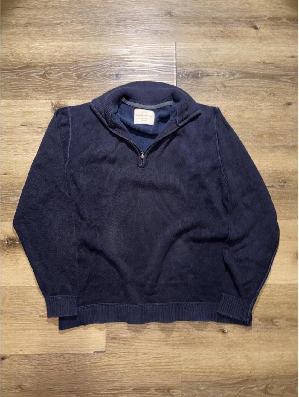 Weatherproof Vintage Navy Quarter Zip Sweater